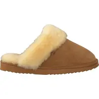 Warmbat Pantoffel Flurry Slipper Suede Cognac Damen-Schuhgröße 38