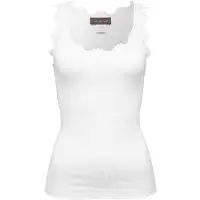 Rosemunde Damen Tops & T-Shirts Silk Top W/ Lace - Ecru - Größe M