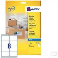Avery Zweckform Versandetiketten J8165-25 Selbsthaftend DIN A4 Weiß 99,1 x 67,7 mm 25 Blatt à 8 Etiketten