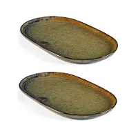 Serax - Sergio Herman - Surface Tapasteller - 25x15 cm - Indy Grey (2er Set)