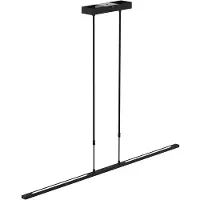 Steinhauer Hängelampe Zelena, dimmbar, schwarz, für Wohn- / Esszimmer, Metall, Modern