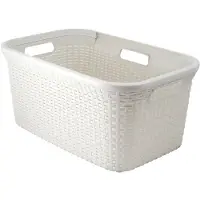 Curver Style 144876, 45 l, Rechteckig, Rattan, Weiß, CE, 592 mm
