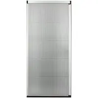 Unyqoos Bruynzeel S900 Plissee-Insektenschutztür M 96x230–233 cm, Aluminium, Weiß, vormontiert, 5 mm Bodenführung