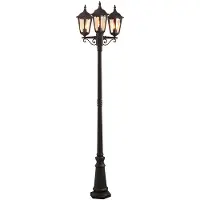 Konstsmide Firenze Standleuchte schwarz lackiertes Aluminium, klares Glas 7217-750