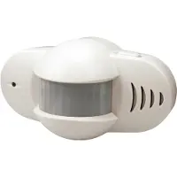 Smartwares SC37 Bewegungssensor mit Alarm- und Läutfunktion, Wand, Drinnen, Draußen, Weiß, 100°, Kabellos, 90 dB