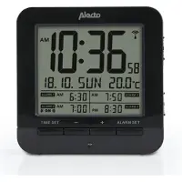 Alecto AK-20 Wecker mit Thermometer 4 Weckzeiten beleuchtetes Display