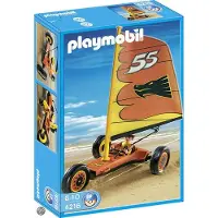 Playmobil Windracer Strandsegler Spielzeugset 4216 mit verstellbarem Segel und Staufach