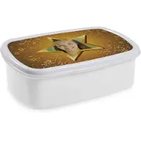 Yoursurprise Brotdose mit Namen und Foto - Weiß