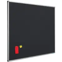 Smit Visual Schreibtischplatte schwarz - 16mm Anschlagtafel
