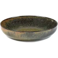 Serax Tiefer Teller Surface Tableware by Sergio Herman Indi Grey M 19 x 19 x 4 cm