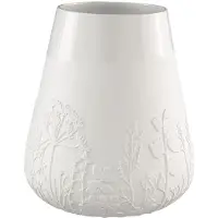 Räder - ZUHAUSE Poesie Vase - Blume - Porzellan Höhe 26 cm Ø 15cm, 16,5 x 11,5 x 20,5 cm, Weiss