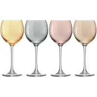 LSA International Weinglas L.S.A. Polka Metallic 400 ml (4er-Set)