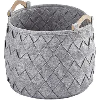 Aquanova Aufbewahrungskorb Amy Medium Silver Grey