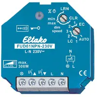 Eltako Funk-Dimmaktor FUD61NPN-230V, Universal-Dimmer, 300W, 868,3MHz, blau, 1 Stk.