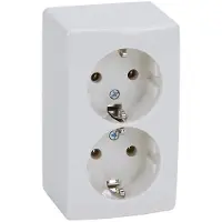 Peha Stikkontakt Schuko, Cremehvid/elektrohvid 16A, Kun til Export