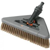 Gardena Gelenk-Waschbürste, Schwarz, Grau, Orange, Kunststoff, 27 cm