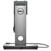 Dell DS1000, Kabelgebunden, USB 3.2 Gen 1 (3.1 Gen 1) Type-C, 3,5 mm, USB Typ-A, 10,100,1000 Mbit/s, Schwarz, Silber