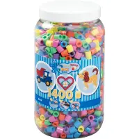 Hama Maxi Perlen - 1400 st. - Pastel Mix - - One Size - Perlen