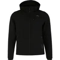 CMP Softshelljacke mit Kapuze mit hochschließendem Kragen, 3-lagig, wasserabweisend, winddicht