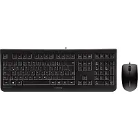 Cherry DC 2000, Kabelgebunden, USB, Mechanischer Switch, AZERTY, Schwarz, Maus enthalten