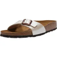 Birkenstock Madrid BS beige glänzend Birko-Flor schmale Weite - Größe: 38