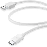 Cellularline Power Cable 60cm - USB-C, 0,6 m, USB A, Weiß
