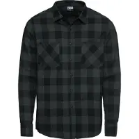 Urban Classics vielseitiges Herren Polo-Shirt Taschen 120 g/m² mit Baumwolle Schwarz/Grau