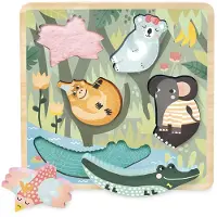 Vilac Touch and Feel Puzzle - Jungle by Michelle Carlslund