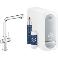 GROHE Starter-Kit Blue Home 31454 mit EH-Spültischbatterie L-Auslauf chrom