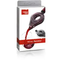 VacuVin Weinbelüfter Grau, Aufsteck-Belüfter, Wein-Ventil, Ausgießer, Kunststoff, Grau, 1854660