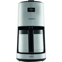 Grundig KM 8680, Filterkaffeemaschine, 1,25 l, 1000 W, Schwarz, Edelstahl