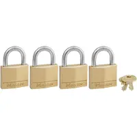 Masterlock Vorhängeschloss - Massivmessing - 40 mm - 4 Stück - 140EURQNOP