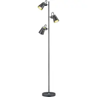 TRIO - Stehlampe EDWARD - Schwarz - 0x0x160 cm