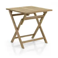 Brafab Gartenesstisch Turin aus Teakholz, klassisch und klappbar, quadratisch 70x70 cm, natur