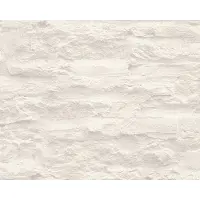 AS-Creation Tapete Stein-Optik Creme-Beige und Weiß 53 cm x 10,05 m AS-959083