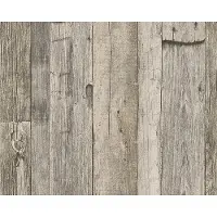 AS-Creation Tapete Holzoptik Beige Schwarz und Creme-Beige 53 cm x 10,05 m AS-959312