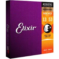 Elixir 16182 Acoustic Phosphor Bronze Nanoweb HD Light Saiten 013-053