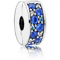 Pandora Clip-Charm - Blauer Pavé - 791817NSBMX Pandora Silberfarben