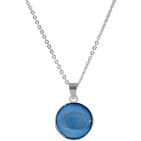CO88 Collection Damen CO88 Kollektion 8CN-26001 Blau Anhänger Halskette