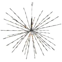 Lumineo LED-Polarstern 72 LED klassisch warm außen 45 cm schwarz