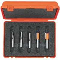 Cmt 900.005.01 Satz mit 5 Fräsern im PVC-Etui 8 mm Schaft HM