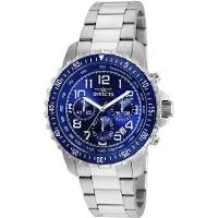 Invicta Specialty 6621 Herren Uhr - Quartz Bewegung - Edelstahl mit blauem Zifferblatt - 45 mm