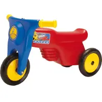 Dantoy Motorrad mit Gummirädern, Rot/Blau