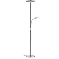 Knapstein LED-Deckenfluter AURA (mit Lesearm und Gestensensor) Nickel matt 41.974.05 4250035825437