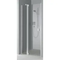 Kermi Pendeltür RAYA 1GL 09020, RA1GL090201AK, Farbe: Silber Mattglanz Echtglas klar