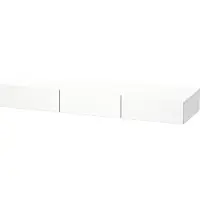 Duravit Schubkastenablage DURASTYLE 440x1500x150mm weiss matt/basalt matt