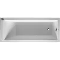 Duravit Rechteck-Badewanne STARCK 1 Rückenschräge 1700 x 700 mm weiß