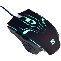 Sandberg Eliminator Mouse, rechts, USB Typ-A, 2400 DPI, Schwarz