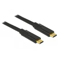 DeLOCK 85527, 2 m, USB C, USB C, USB 3.2 Gen 1 (3.1 Gen 1), 5 Gbit/s, Schwarz