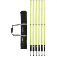 RAM Rugby Schmale Stangen mit Federbasis - 180 cm - 10 Stück - Gelb